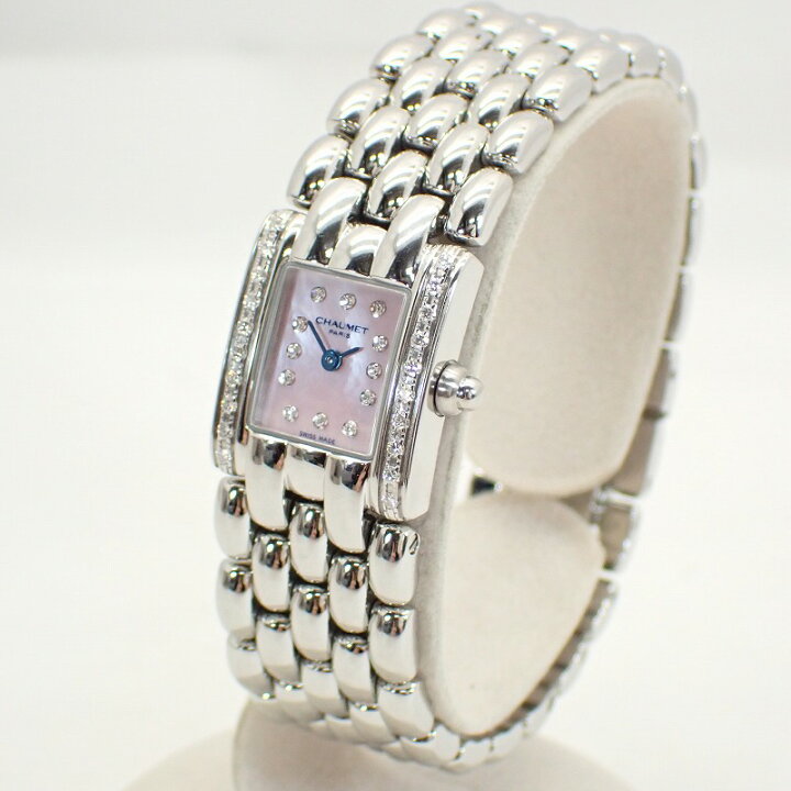 楽天市場】ショーメ【CHAUMET】ケイシスSSダイヤ12Pシェル文字盤ダイヤ  