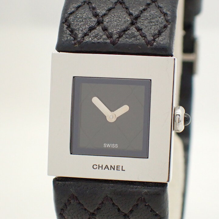 楽天市場】シャネル【CHANEL】マトラッセSSレザーレディースクォーツ  