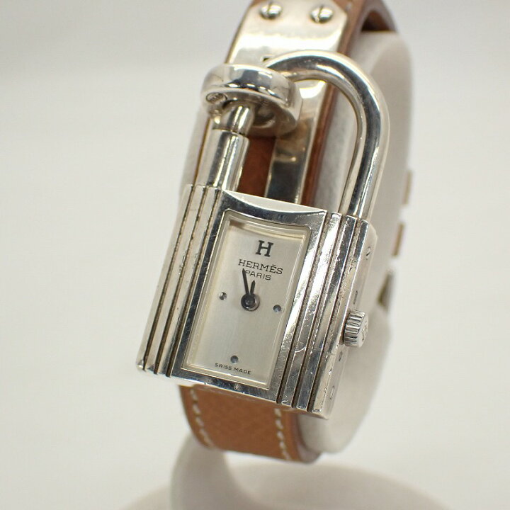 楽天市場】エルメス【HERMES】ケリーウォッチSV925レザーベルト（〇Z刻  