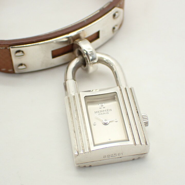 楽天市場】エルメス【HERMES】ケリーウォッチSV925レザーベルト（〇Z刻 