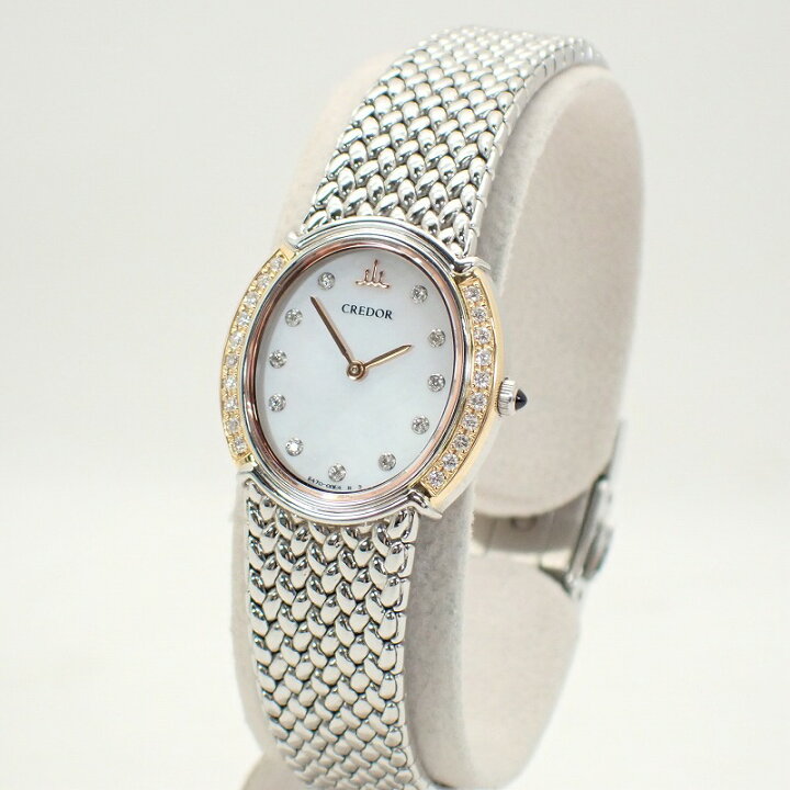 楽天市場】セイコー【SEIKO】クレドールK18ダイヤベゼル/SSダイヤ11P  