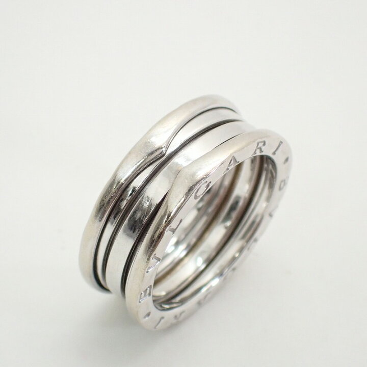 楽天市場】ブルガリ【BVLGARI】750K18WGビーゼロワンリング 59号【中古 