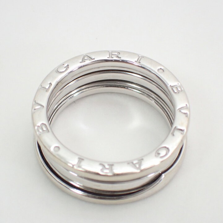 楽天市場】ブルガリ【BVLGARI】750K18WGビーゼロワンリング 59号【中古 