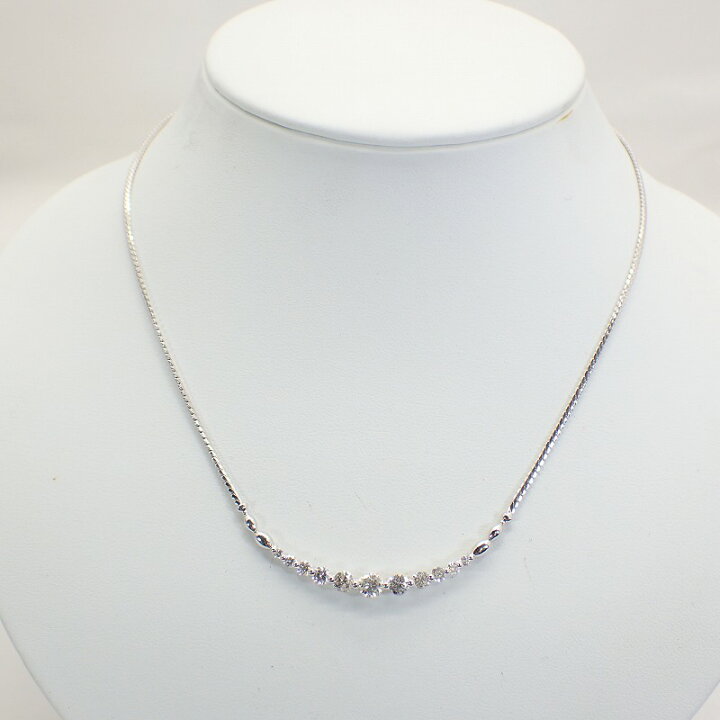 楽天市場】Pt850ダイヤモンド1.56ctデザインネックレスプラチナ42cm  