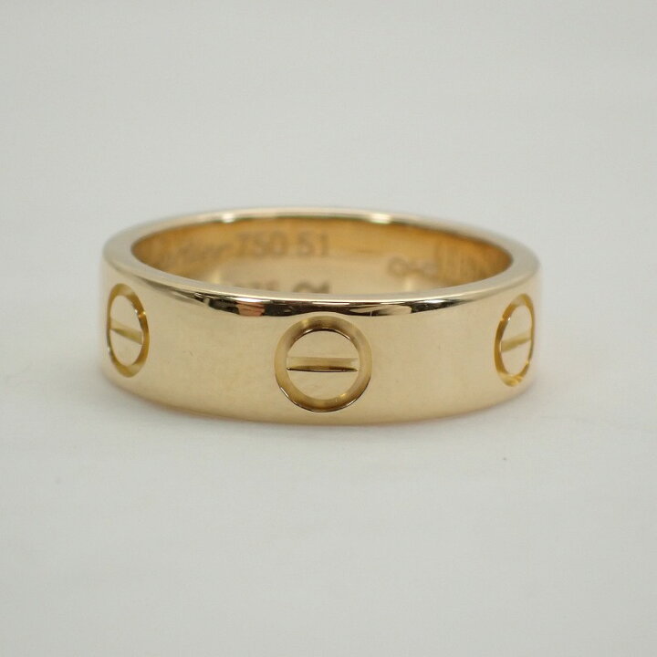 楽天市場】カルティエ【CARTIER】750（K18YG）ラブリング51号イエロー 