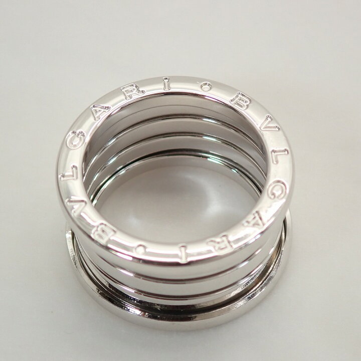 ブルガリ リング 52美品 B-zero1 K18WG 