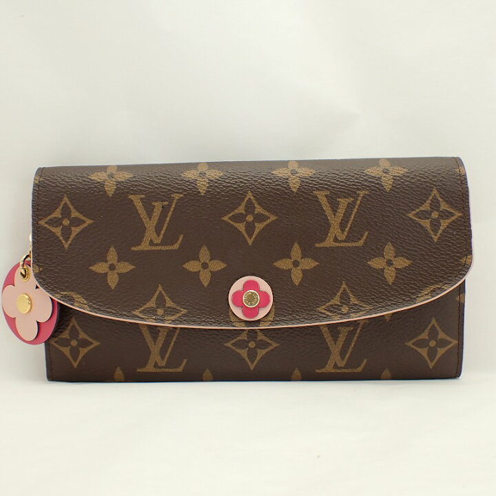楽天市場】ルイ・ヴィトンモノグラムポルトフォイユエミリーフラワー  