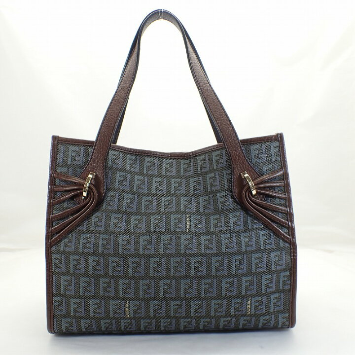 楽天市場】フェンディ【FENDI】 ズッキーノロゴジャガードxレザー 
