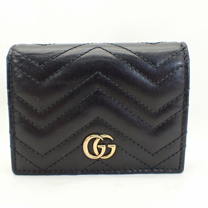 楽天市場】グッチ【GUCCI】GGマーモントレザーミニウォレット＊466492 