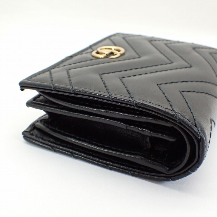 楽天市場】グッチ【GUCCI】GGマーモントレザーミニウォレット＊466492 