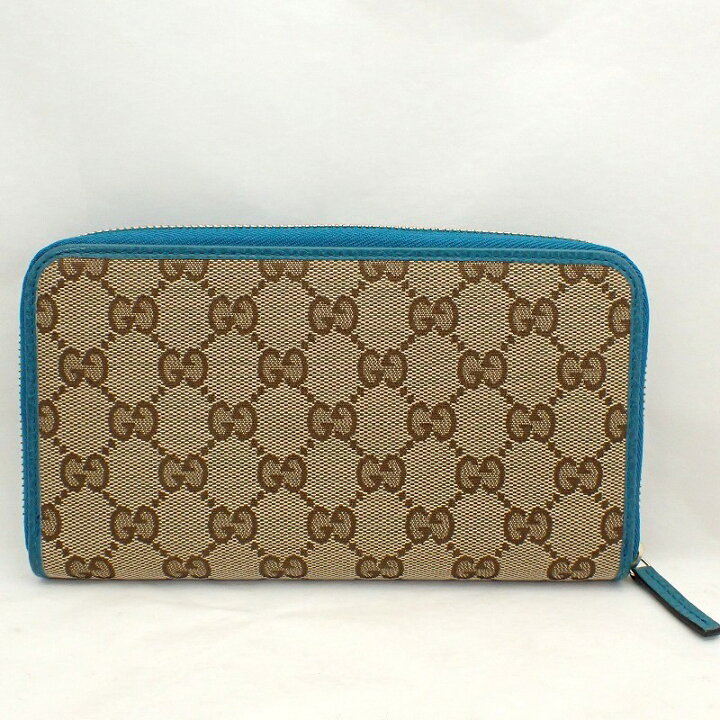 楽天市場】グッチ【GUCCI】GGキャンバスXレザーレザーラウンド 