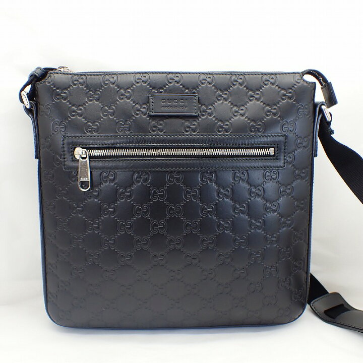 楽天市場】グッチ【GUCCI】グッチシマレザー斜め掛けショルダーバッグ  