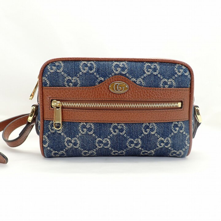 楽天市場】グッチ【GUCCI】GGデニムxレザー斜め掛けショルダーバッグ  