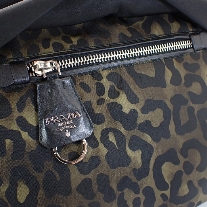 楽天市場】プラダ【PRADA】ナイロン2WAYショルダートートバッグヒョウ 