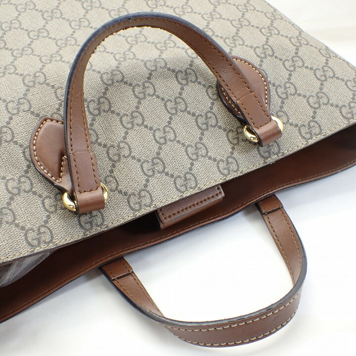 楽天市場】グッチ【GUCCI】GGスプリーム2WAYトートバッグベージュx  