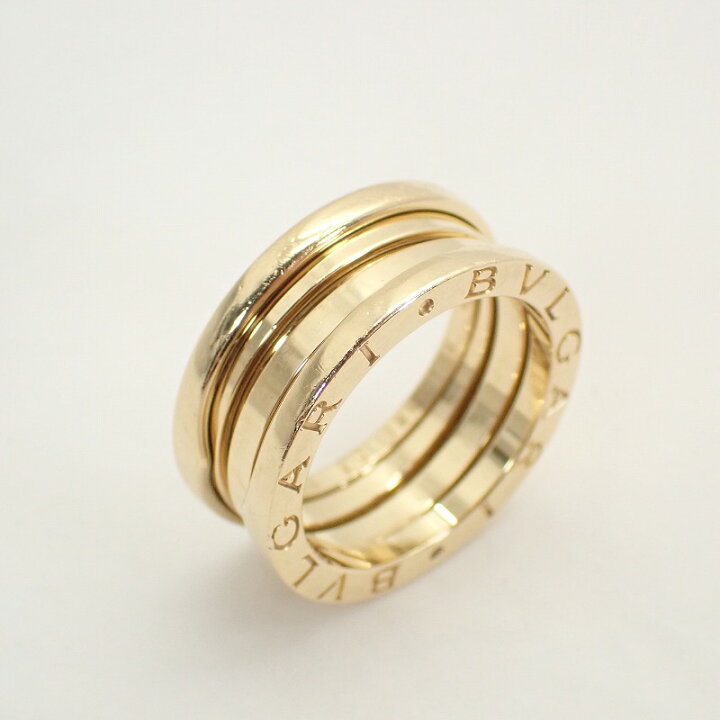 楽天市場】ブルガリ【BVLGARI】750K18YGビーゼロワンリング 52号【中古