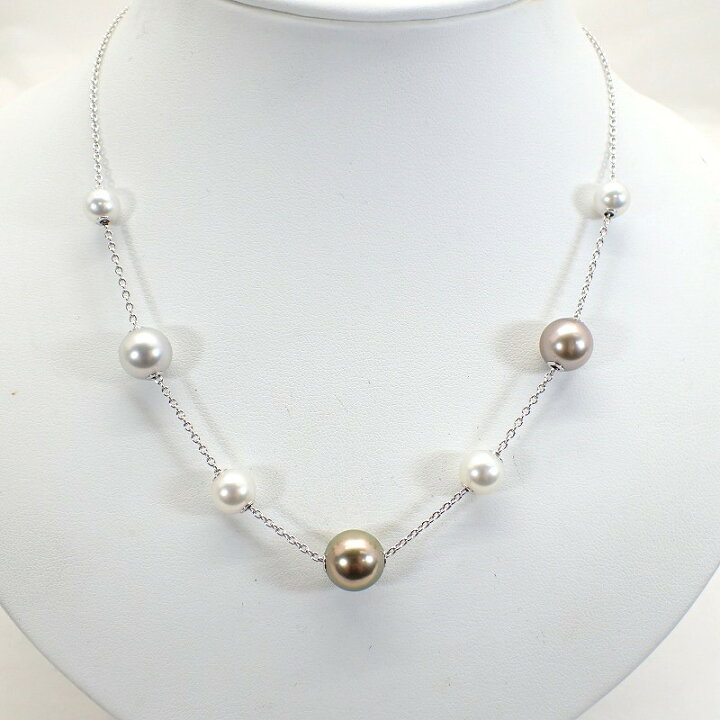 楽天市場】ミキモト【MIKIMOTO】K18WG金具真珠パール7.0-10.6mm 