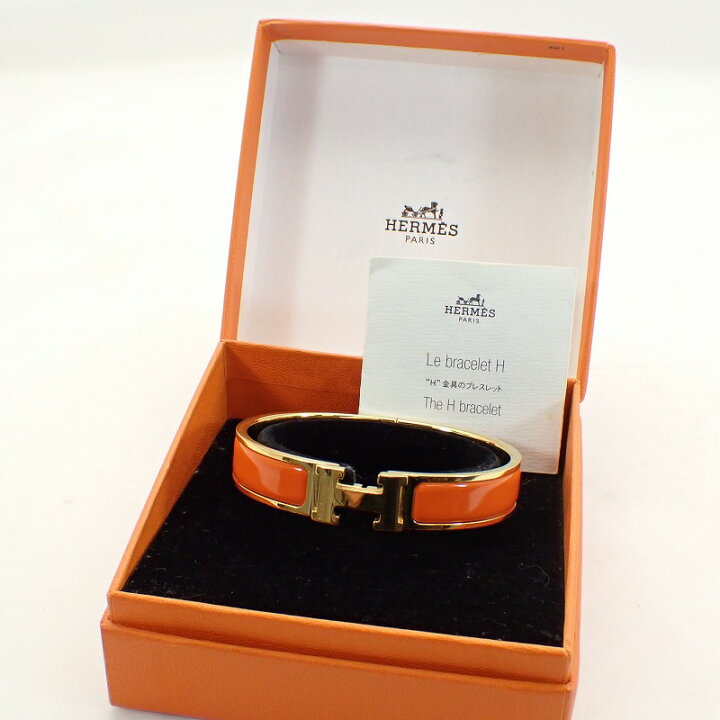 楽天市場】エルメス【HERMES】クリッククラックHHバングルGPエナメル 