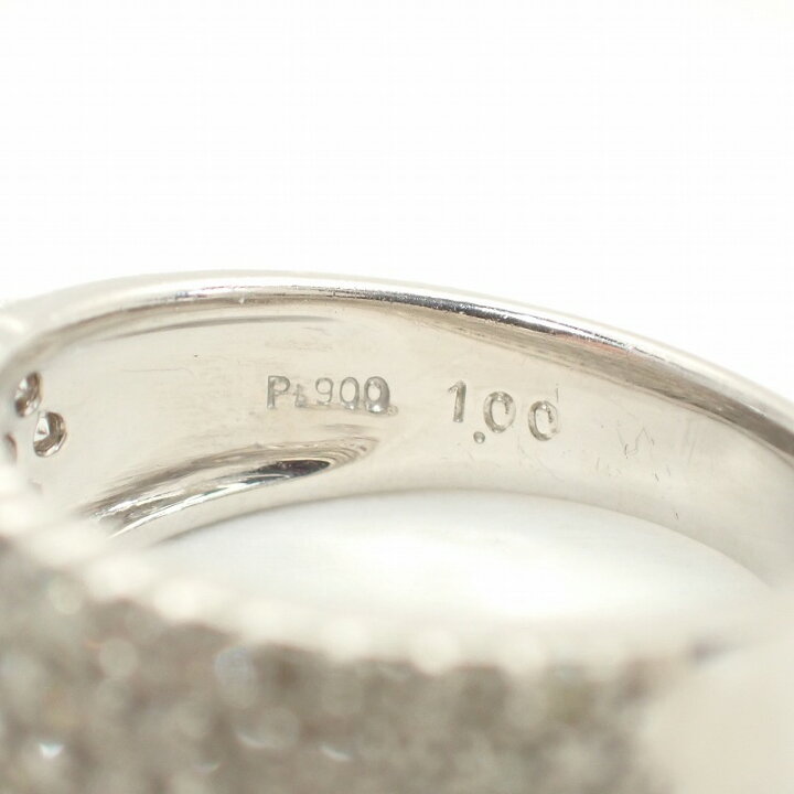 楽天市場】Pt900ダイヤモンド1.00ctプラチナリング11号【中古】【ノン 
