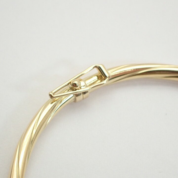 楽天市場】【未使用品】750（K18）イタリア製バングルブレスレット 