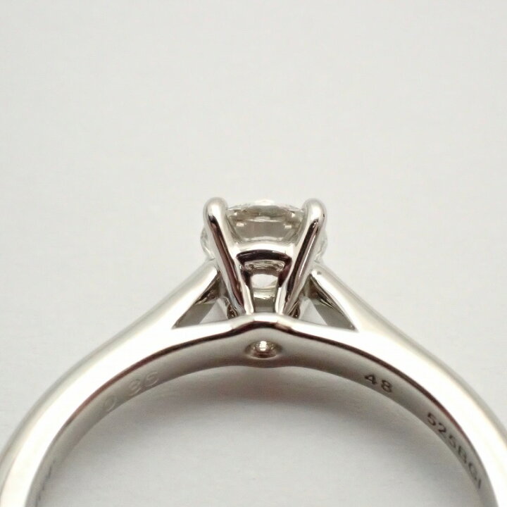 楽天市場】カルティエ【CARTIER】Pt950ダイヤ0.36ctソリテールリング48 