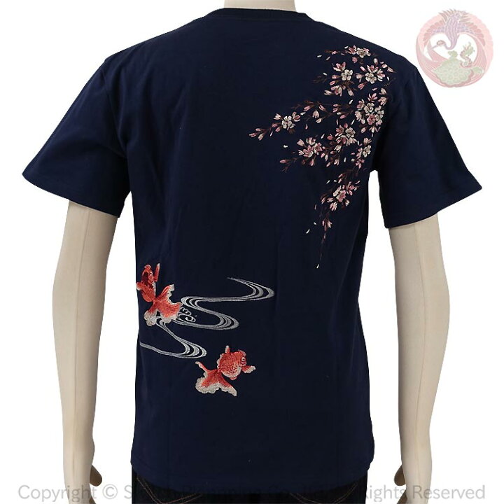 楽天市場】和柄Tシャツ 花旅楽団 はなたびがくだん スクリプト 桜に 