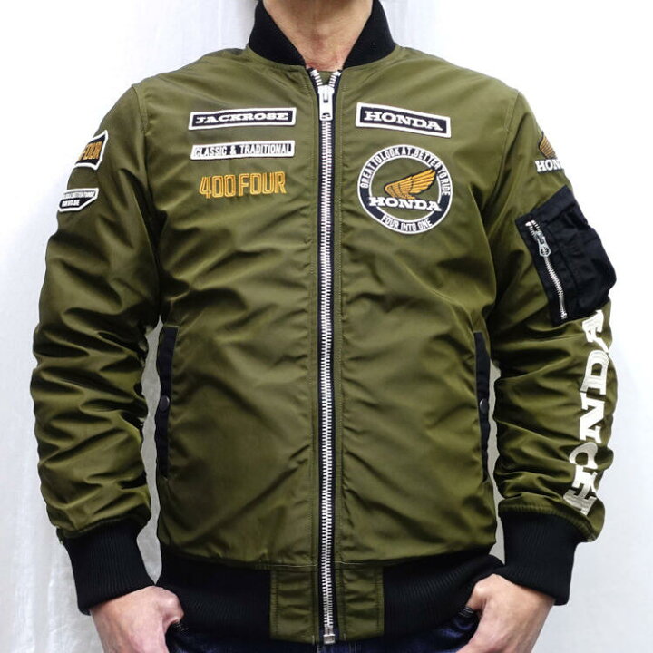 楽天市場】HONDA×JACK ROSE CB400FOUR 中綿MA-1 533503 アメカジ 