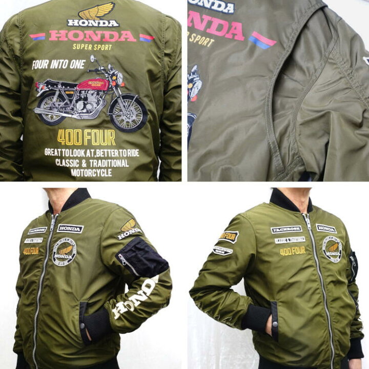 楽天市場】HONDA×JACK ROSE CB400FOUR 中綿MA-1 533503 アメカジ 