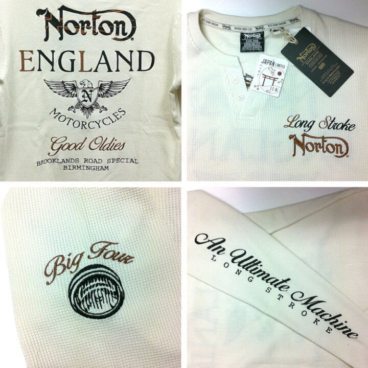 楽天市場】ノートン Nortonサーマルヘンリーネック長袖Tシャツ 