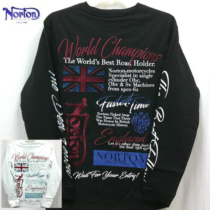 楽天市場】ノートン NortonユニオンジャックMAX長袖Tシャツ 253N1100 