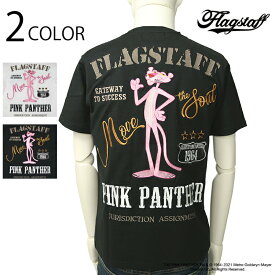 FLAG STAFF/フラッグ スタッフ PINK PANTHER/ピンクパンサーコラボ PINK PANTHER 半袖 Tシャツ （412001）カジュアル 半袖 半袖シャツ ピンクパンサー 柄 刺繍 2色展開 送料無料