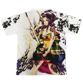 抜刀娘 ばっとうむすめ 電光石火剣舞 穂乃花 柄 和柄 半袖Tシャツ ( 222892 ) 和柄 半袖 Tシャツ 抜刀娘 美麗 女の子 電光石火 穂乃花 新デザイン 柄 豪華 昇華転写 プリント ブラック ホワイト 2色展開 送料無料