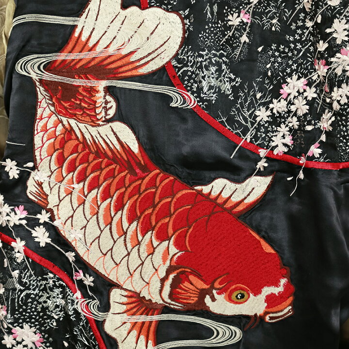 楽天市場】花旅楽団/ハナタビガクダン 桜緋鯉 柄 刺繍 和柄 スカジャン  