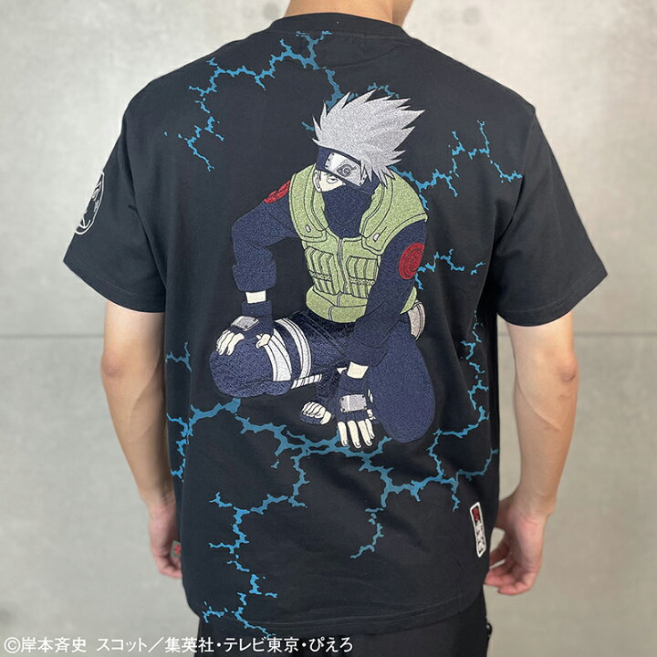 楽天市場】絡繰魂 × NARUTO はたけカカシ 柄 刺繍 半袖 Tシャツ 