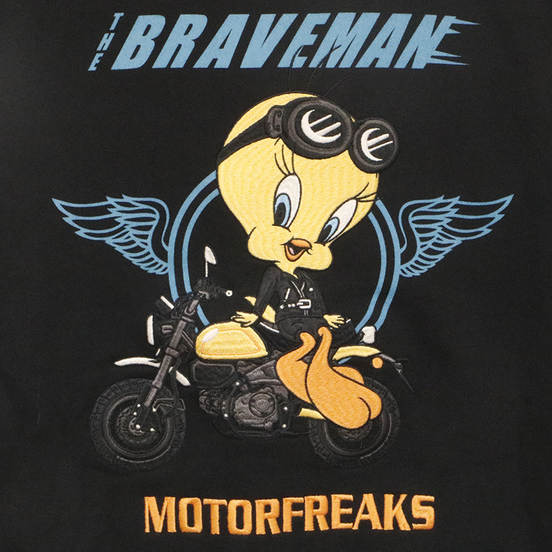 楽天市場】THE BRAVEMAN×LOONEY TUNES バイク × トゥイーティー 刺繍