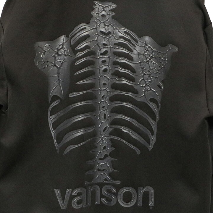 楽天市場】VANSON バンソン ボーンスカル 柄 立体プリント トラック 