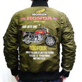 HONDA×JACK ROSE CB400FOUR 中綿MA-1 533503 アメカジ バイク ヨンフォア モータースポーツ ホンダ×ジャックローズ ミリタリー