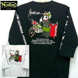 ノートン Nortonメンテナンスジェームス6分袖Tシャツ 241N1110 アメカジ バイカー ロッカーズ バイク