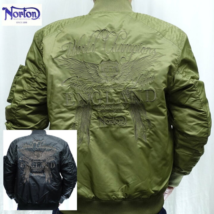 楽天市場】ノートン Nortonウイング刺繡MA-1 243N1706 アメカジ 