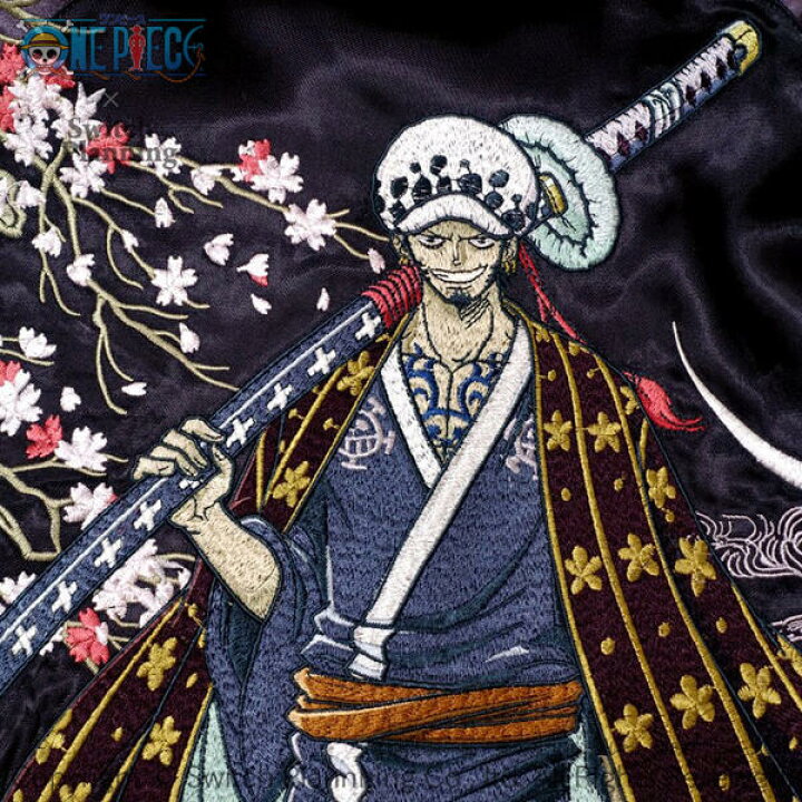 楽天市場 ワンピース One Pieceトラファルガー ロー刺繍スカジャン Opsj 014 アメカジ アニメ 少年ジャンプ 集英社 尾田栄一郎 ｓｃｒｉｐｔ楽天市場店