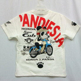 ホンダ HONDA×パンディエスタ PANDIESTA コラボ半袖Tシャツ 523503 スーパーカブ アメカジ バイク キャラクター