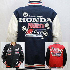 HONDA×パンディエスタ HRC TEAMスタジアムブルゾン 592505 パンダ アメカジ バイク レース WGP モータースポーツ ホンダ×PANDIESTA JAPAN
