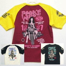 ピークドイエロー PEAK'DYELLOW半袖Tシャツ PYT-231 BIKE お姉ちゃん 女の子 バイカー バイク