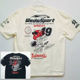 TEDMAN テッドマン×カミナリ×WedssportBANDOH トリプルコラボ半袖Tシャツ WSBT-02 アメカジ モーター系