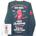 テッドマン TEDMAN ロンT 長袖Tシャツ TDLS314 RED DEVIL アメカジ バイカー ミリタリー