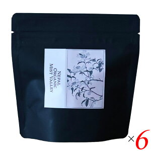 �i�i�V�A�� Nepal Organic Mist Valley (�񐅕S�ԕ��E�t��҂�) 30g bare leaf 6�Z�b�g �L�@�g�� �l�p�[�� �e�B�[�o�b�O�p�ɂ�
