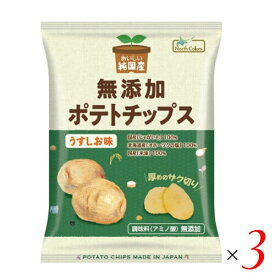 【お買い物マラソン！ポイント5倍！】ポテチ ポテトチップス 無添加 おいしい純国産 無添加ポテトチップス うすしお味 55g ノースカラーズ 3袋セット 送料無料