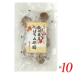 【10/25(土)限定!楽天カードでポイント8倍!】梅干し 梅干 うめぼし 個包装 紀州南高梅はちみつ梅 10粒 10個セット マルアイ食品 送料無料