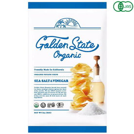 【12/15(月)限定！楽天カードでポイント最大9倍！】ポテトチップス ポテチ Golden State Organic ゴールデンステートオーガニック 有機ポテトチップス シーソルト＆ビネガー85g