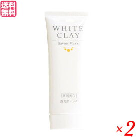 薬用美白 ル・ソイル ホワイトクレイ サボンマスク 80g 2本セット 医薬部外品 洗顔 クレイ 泥 送料無料